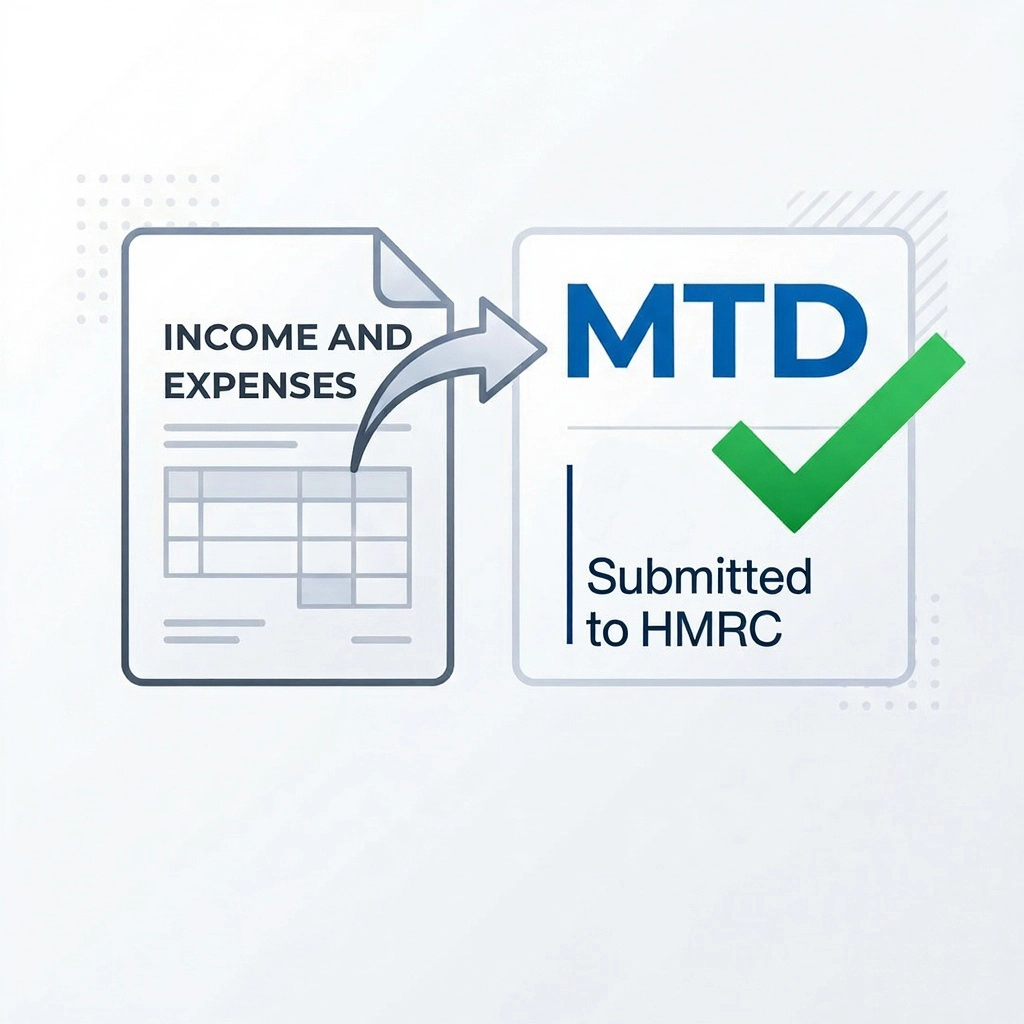 Spreadsheet used for Making Tax Digital record keeping and tax reporting